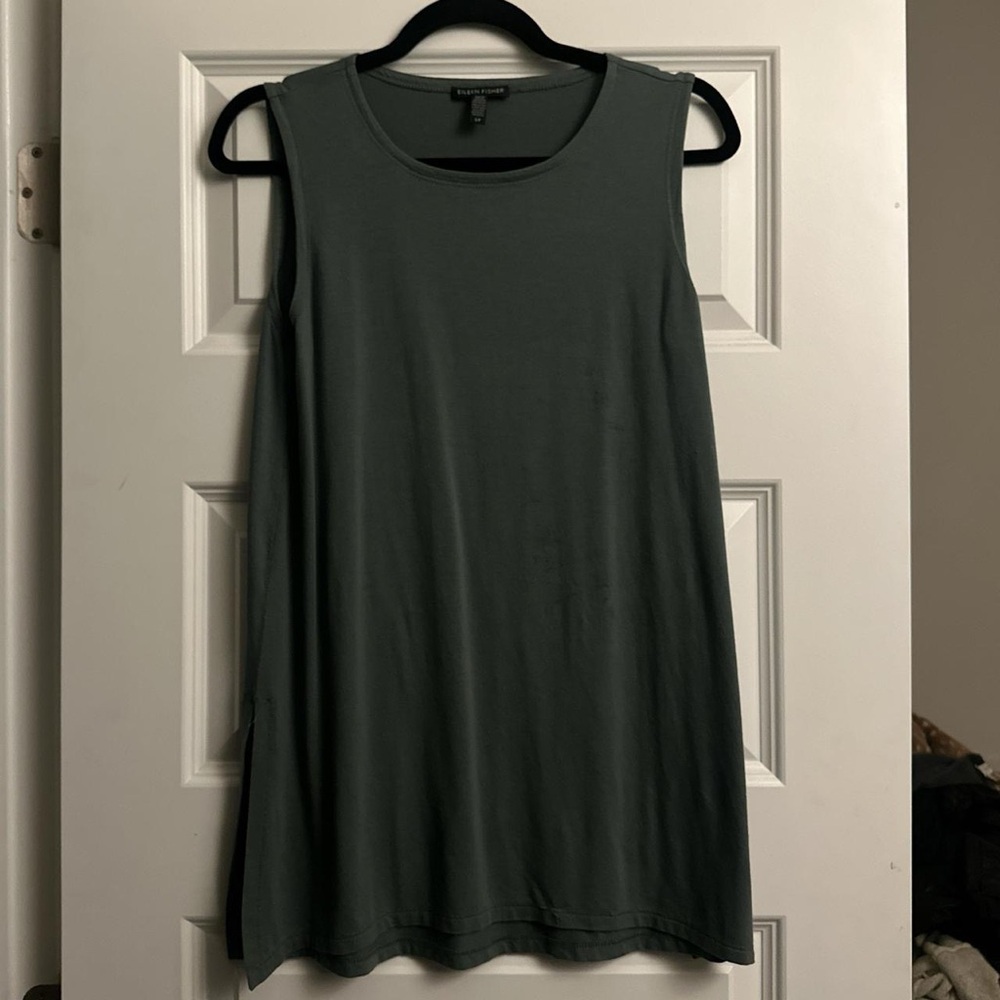 Eileen Fisher Dark Green Tank Top